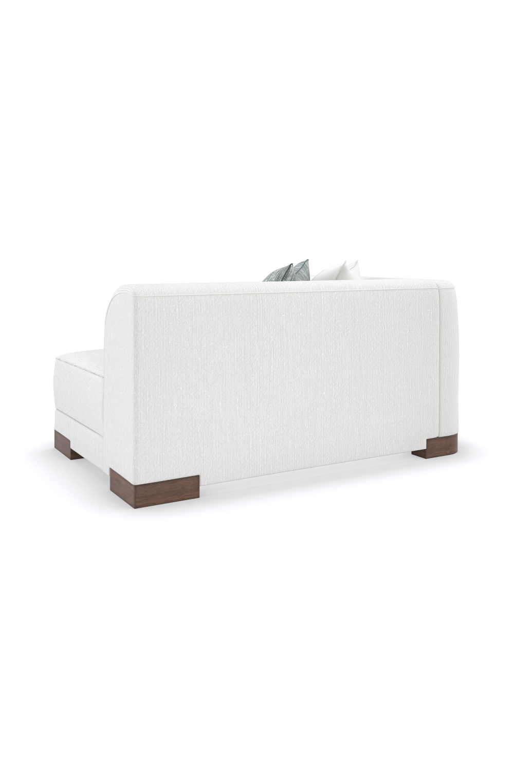 White Chenille Modular Chair | Oroa.com