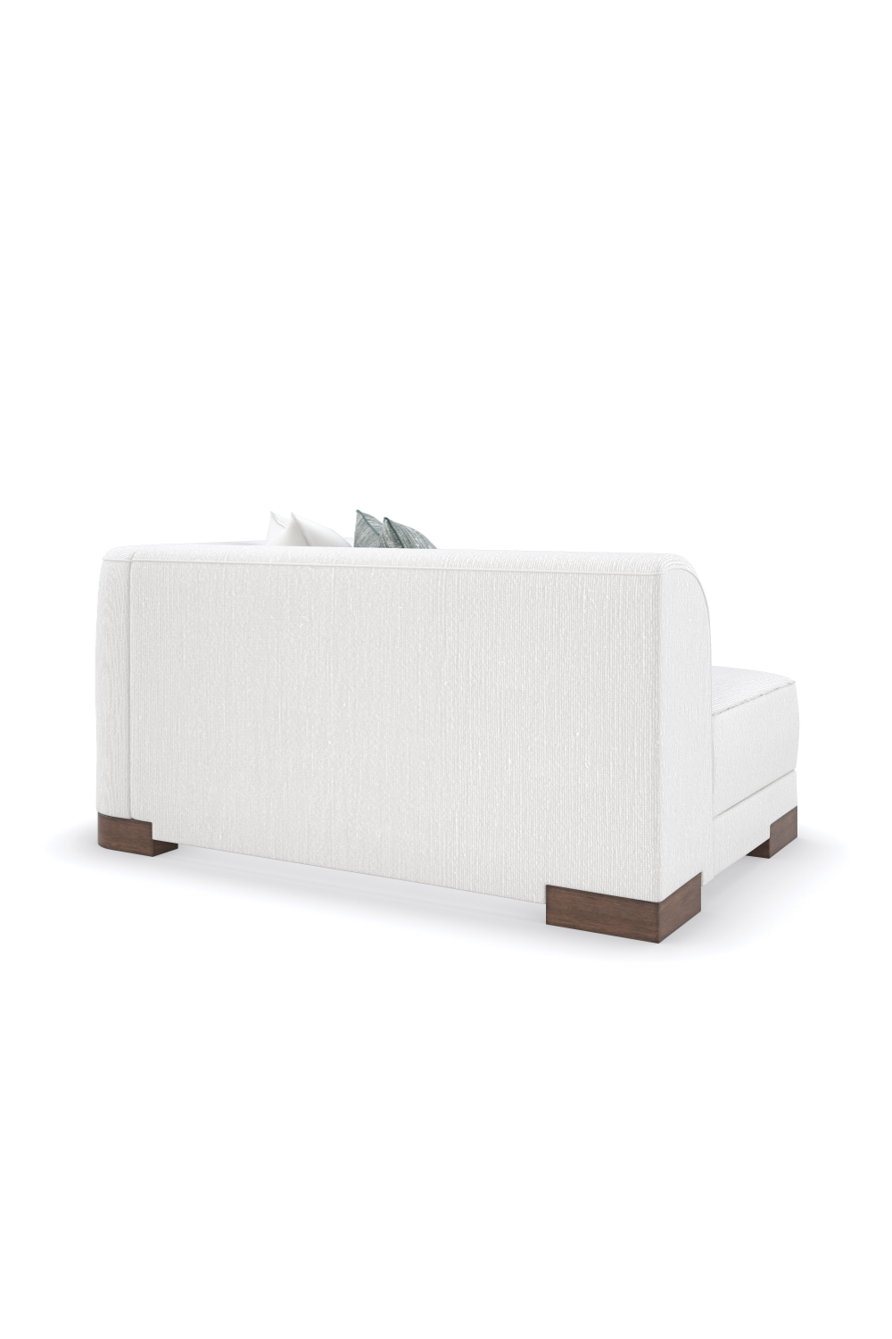 White Chenille Modular Chair | Oroa.com