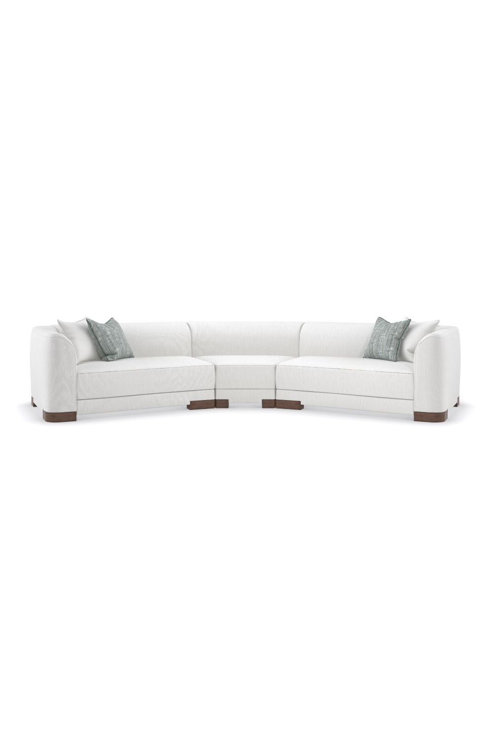 White Chenille Modular Chair | Oroa.com