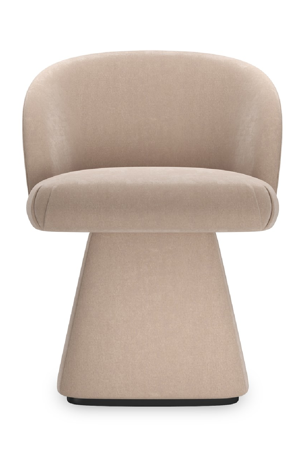 Taupe Velvet Swivel Chair | Oroa.com