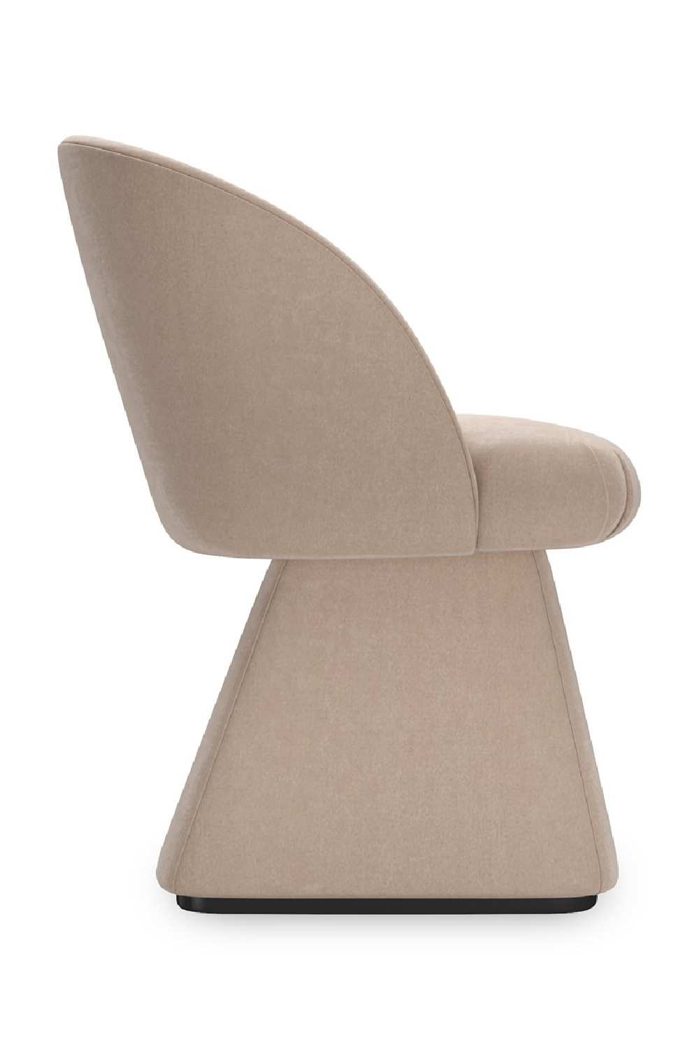 Taupe Velvet Swivel Chair | Oroa.com