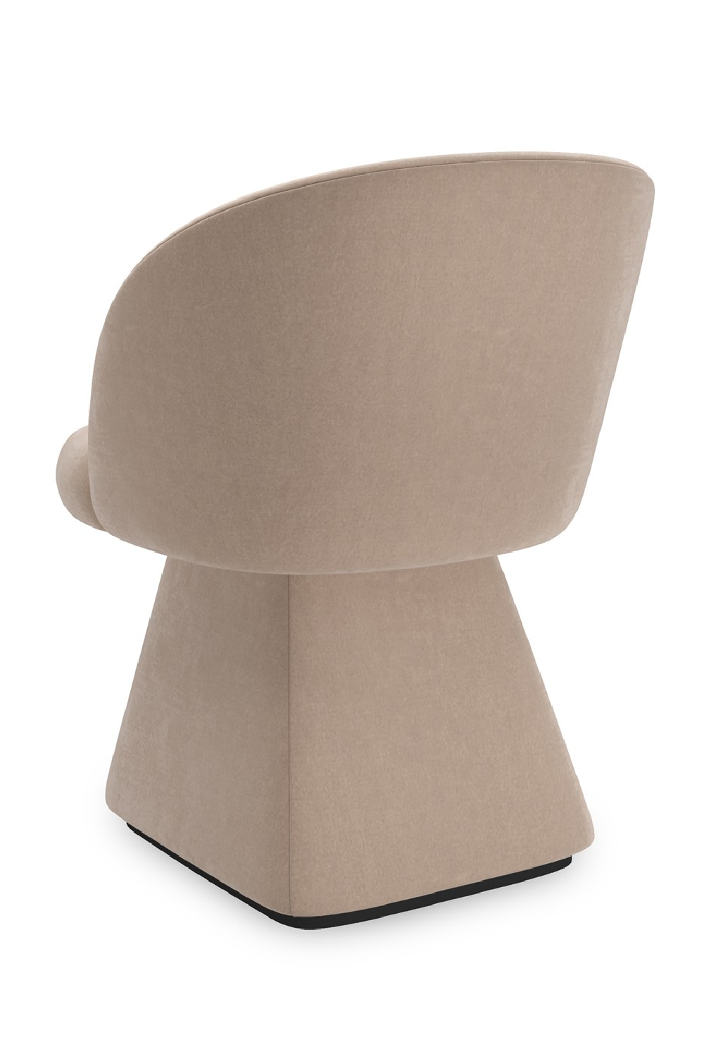 Taupe Velvet Swivel Chair | Oroa.com