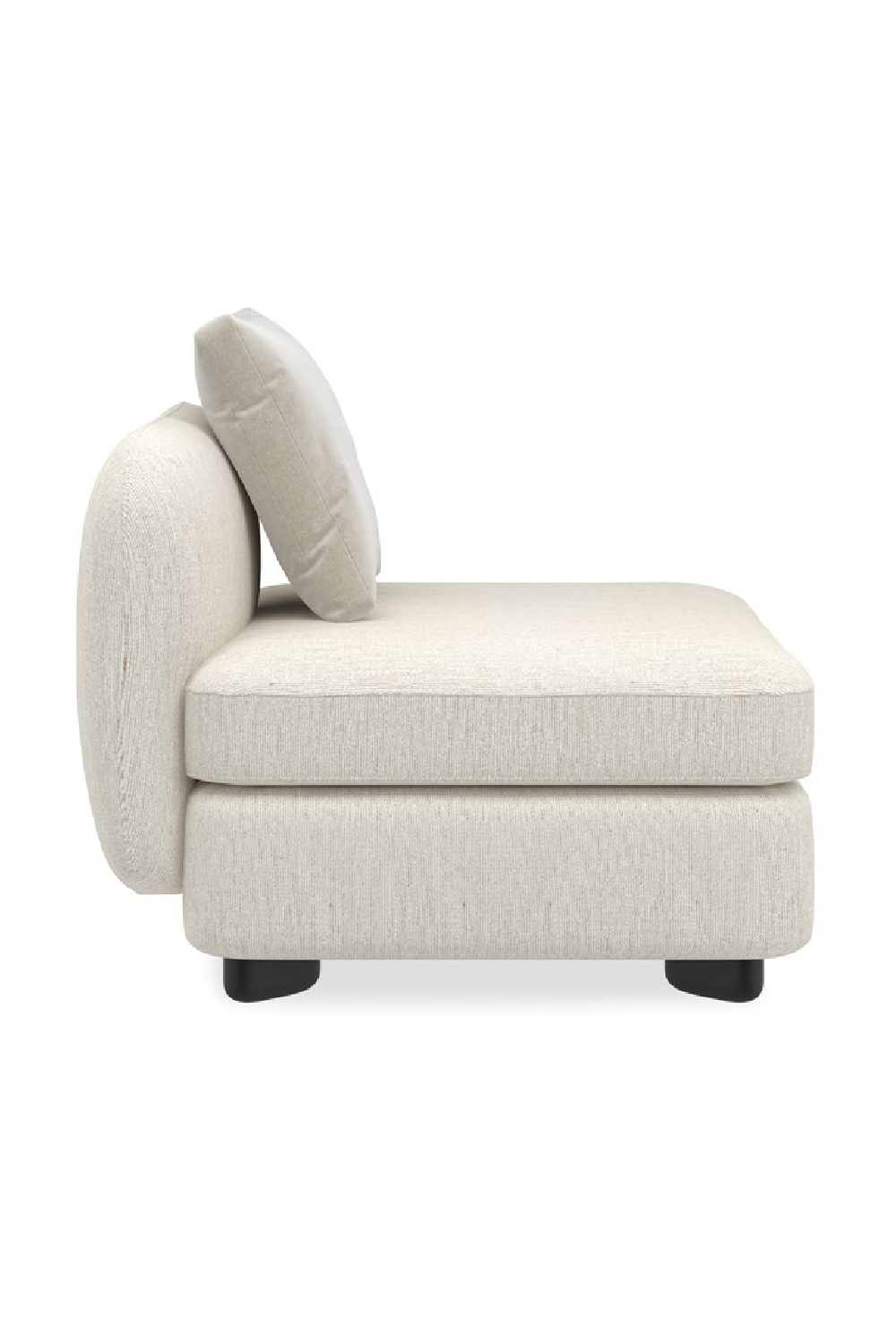 Ivory Linen Sectional Chair | Oroa.com