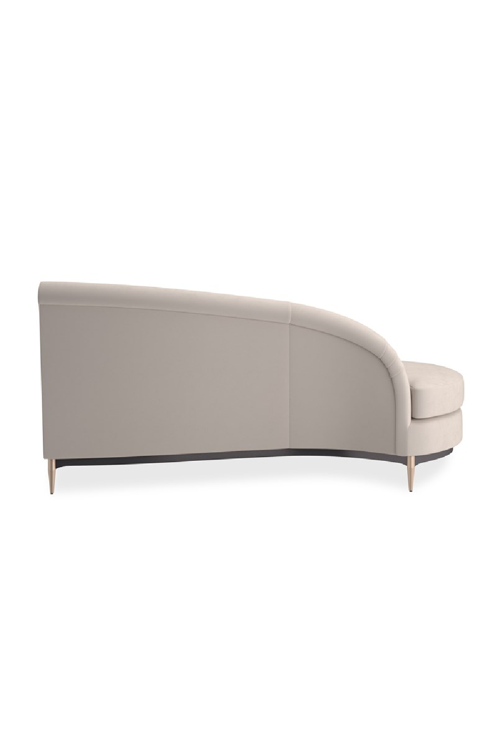 Beige Velvet Sectional Sofa | Oroa.com
