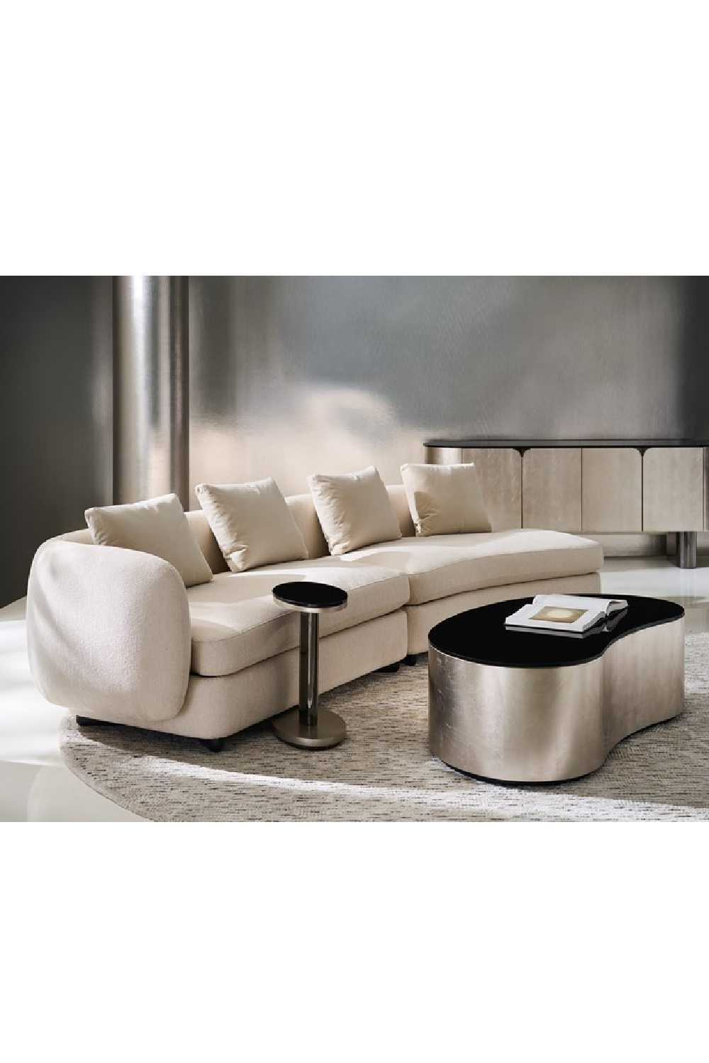 Ivory Linen Sectional Chair | Oroa.com