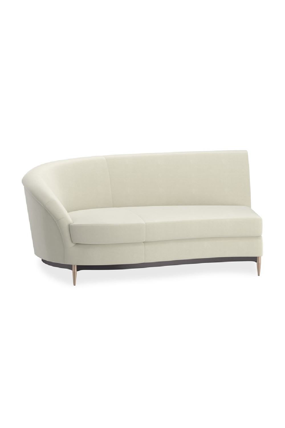 White Velvet Sectional Sofa | Oroa.com