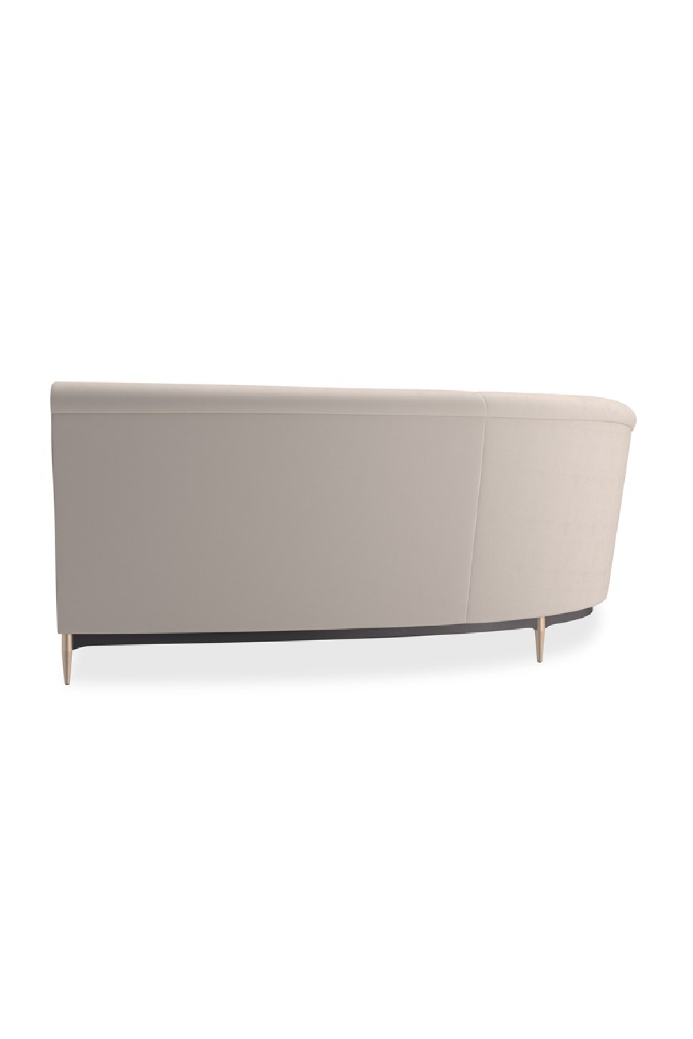Beige Velvet Sectional Sofa | Oroa.com