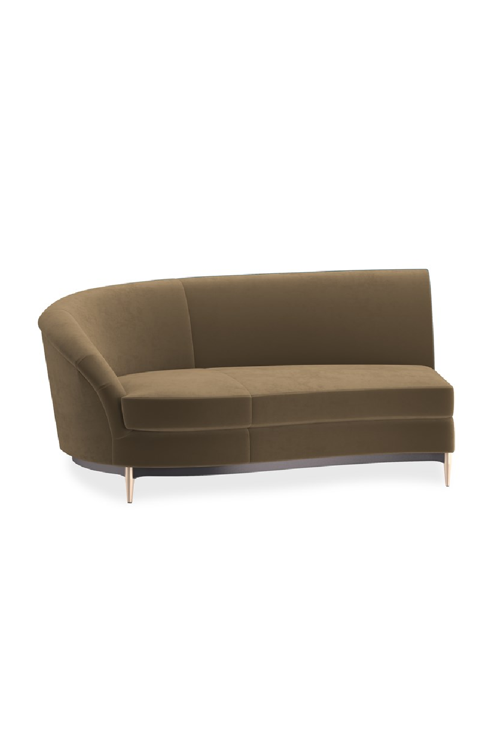 Brown Velvet Sectional Sofa | Oroa.com