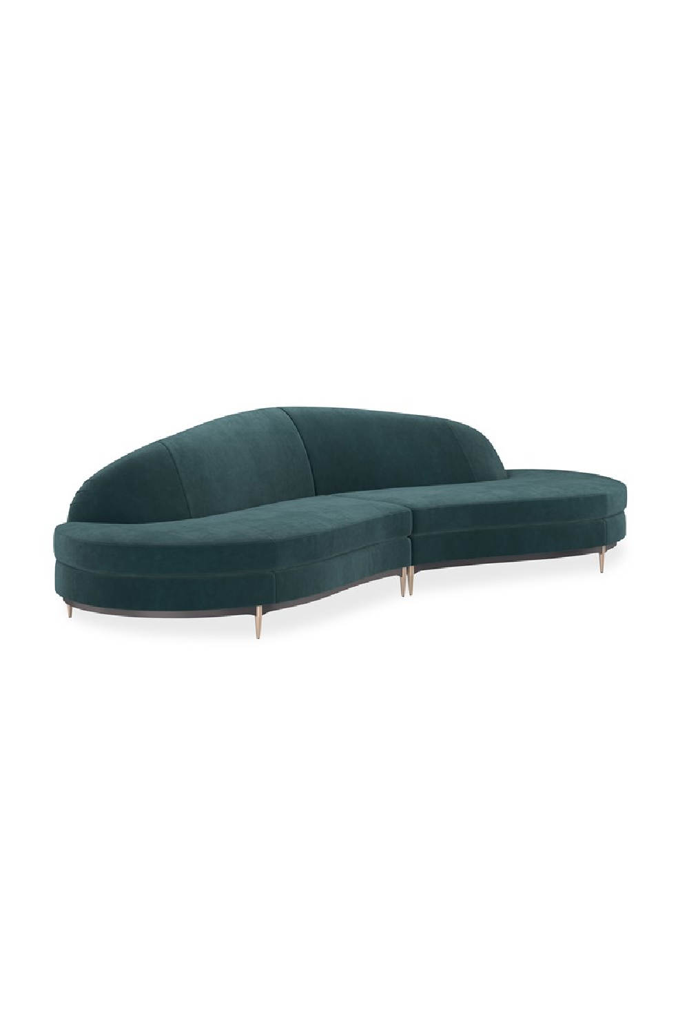 Green Velvet Sectional Sofa | Oroa.com
