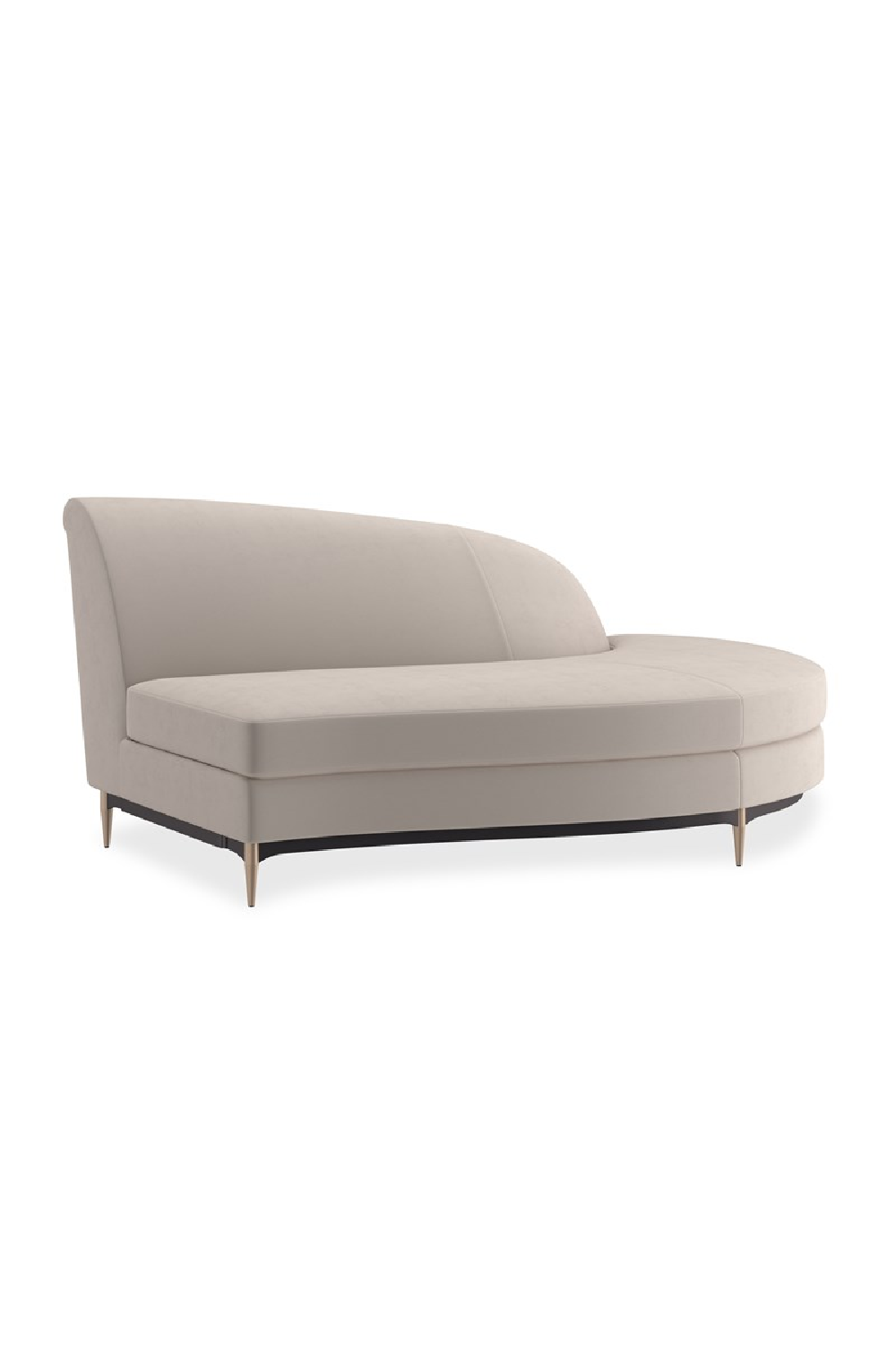 Beige Velvet Sectional Sofa | Oroa.com