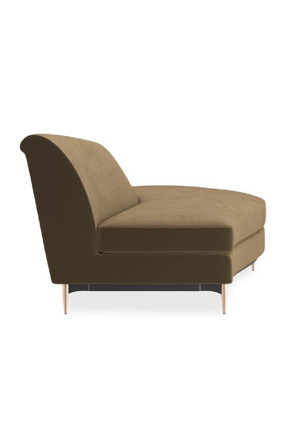 Brown Velvet Sectional Sofa | Oroa.com