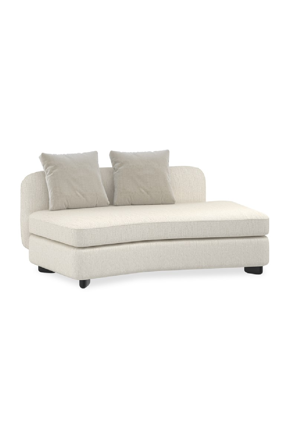 Ivory Linen Sectional Chair | Oroa.com