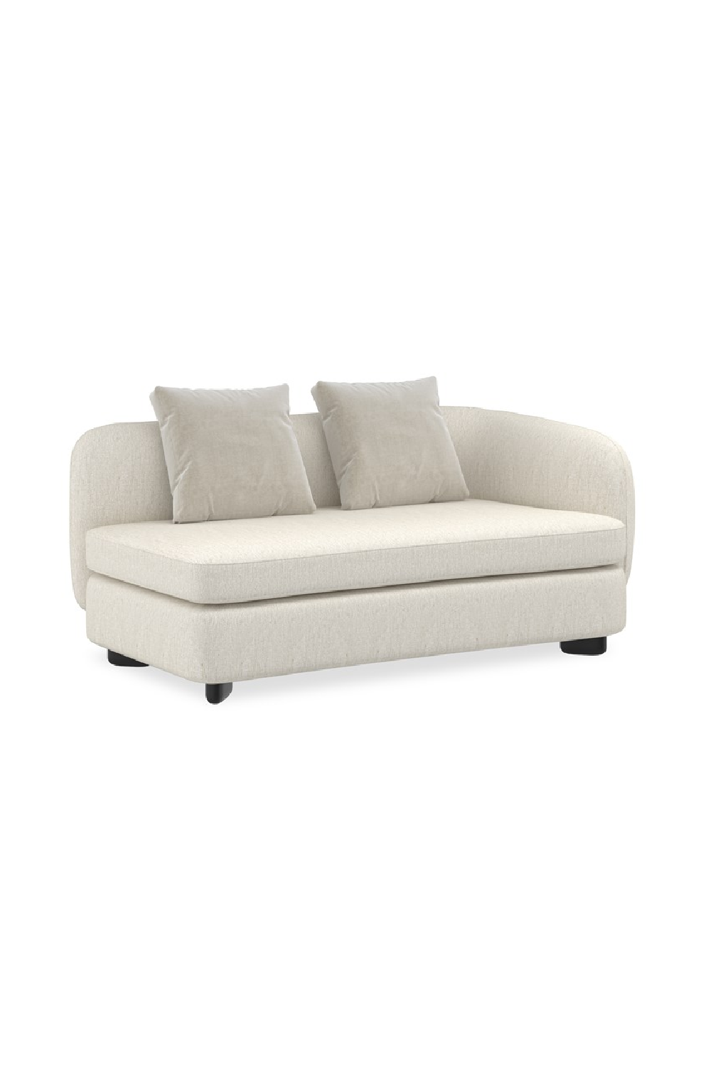 Ivory Linen Sectional Chair | Oroa.com
