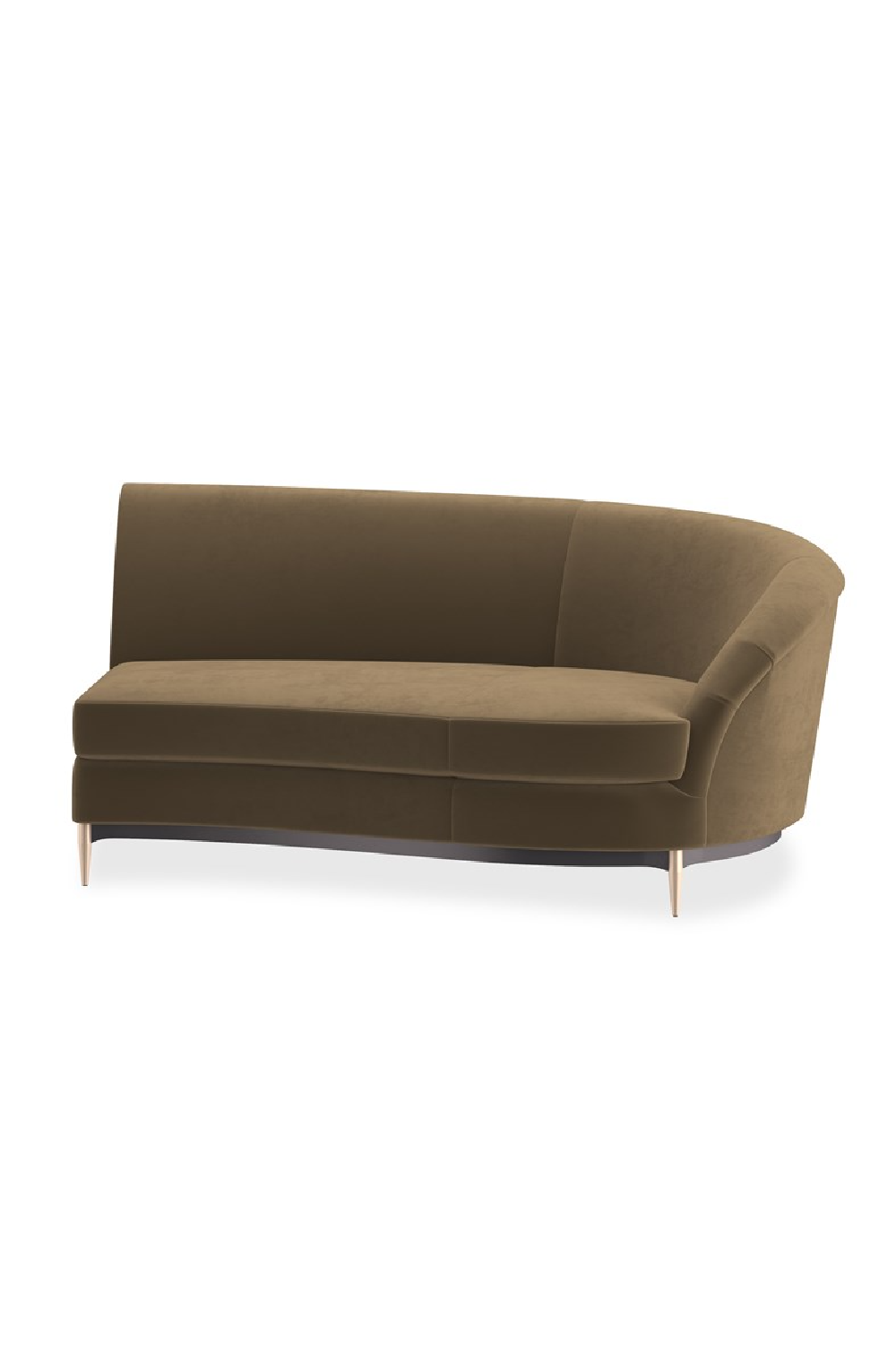 Brown Velvet Sectional Sofa | Oroa.com