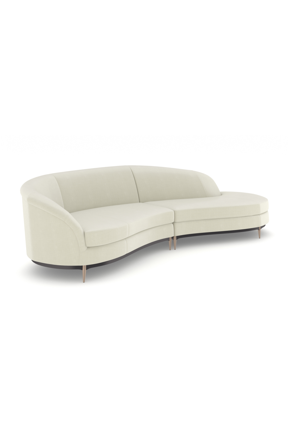 Curved 2-Piece Sectional Sofa | Oroa.com