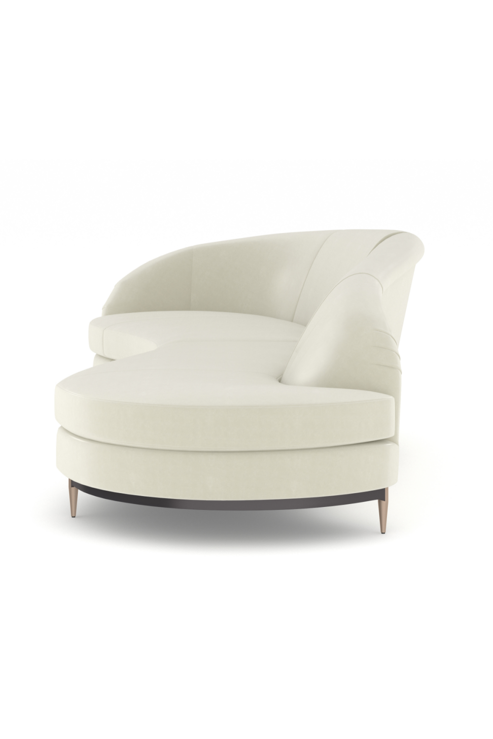 Curved 2-Piece Sectional Sofa | Oroa.com