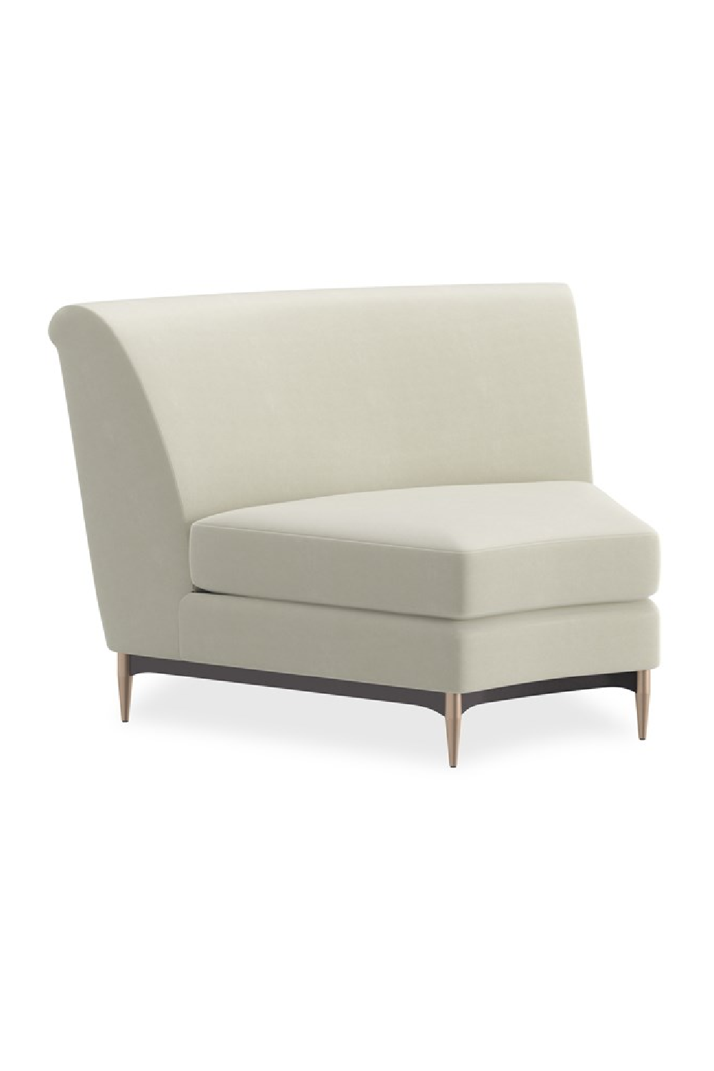 White Velvet Sectional Sofa | Oroa.com