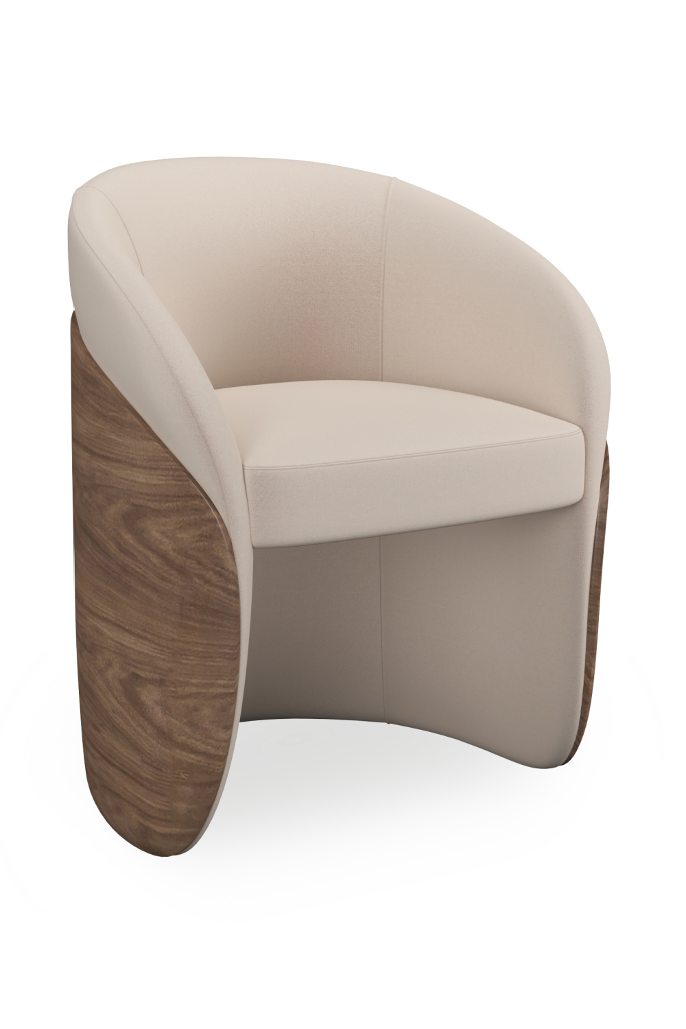 Ivory Mohair Dining Chair | Oroa.com