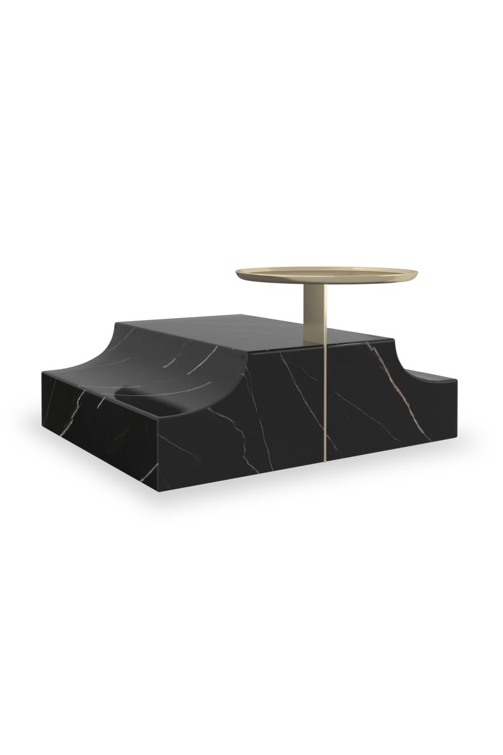 Black Marble Rectangular Wedge Base | Oroa.com