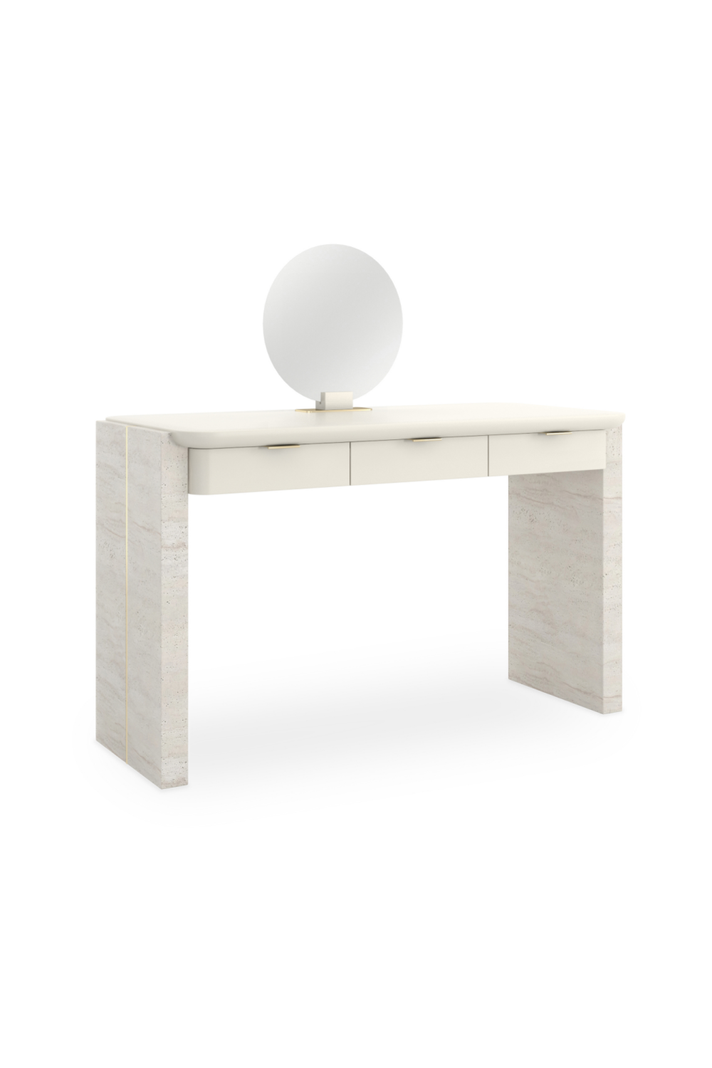 Travertine Base 3-Drawer Vanity | Oroa.com