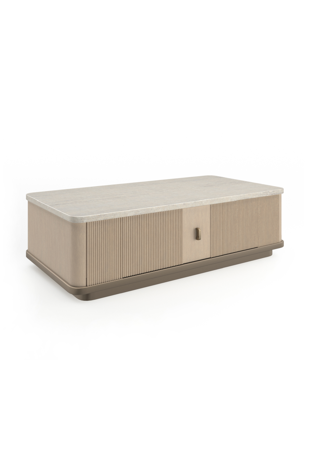 Reeded Oak 2-Door Cocktail Table | Oroa.com