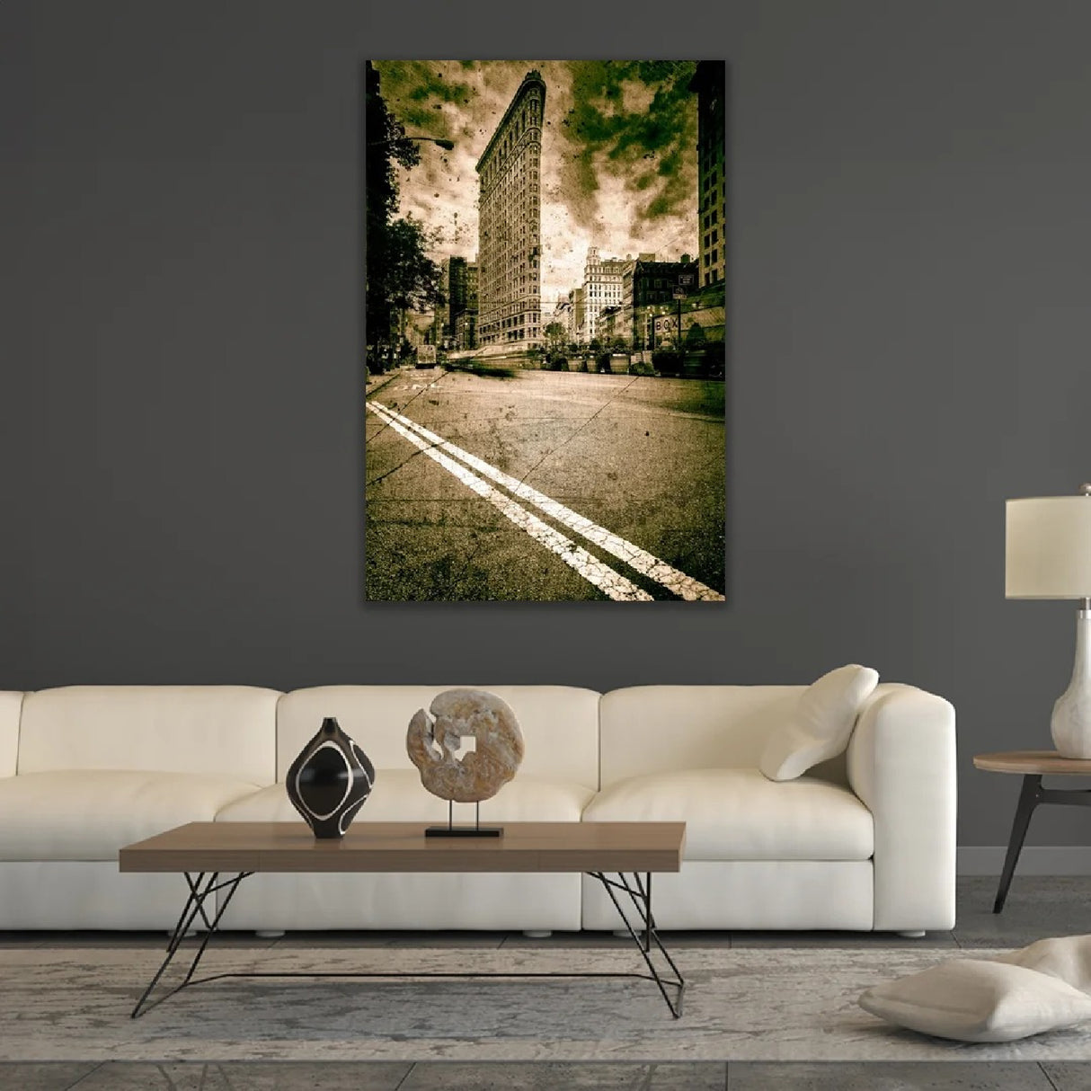 Sepia Iconic Building Photographic Art | Oroa.com
