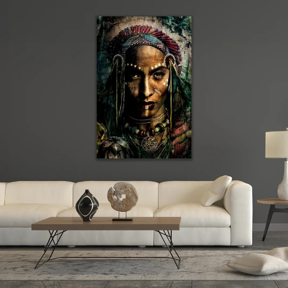 Tribal Face Photographic Art | Oroa.com