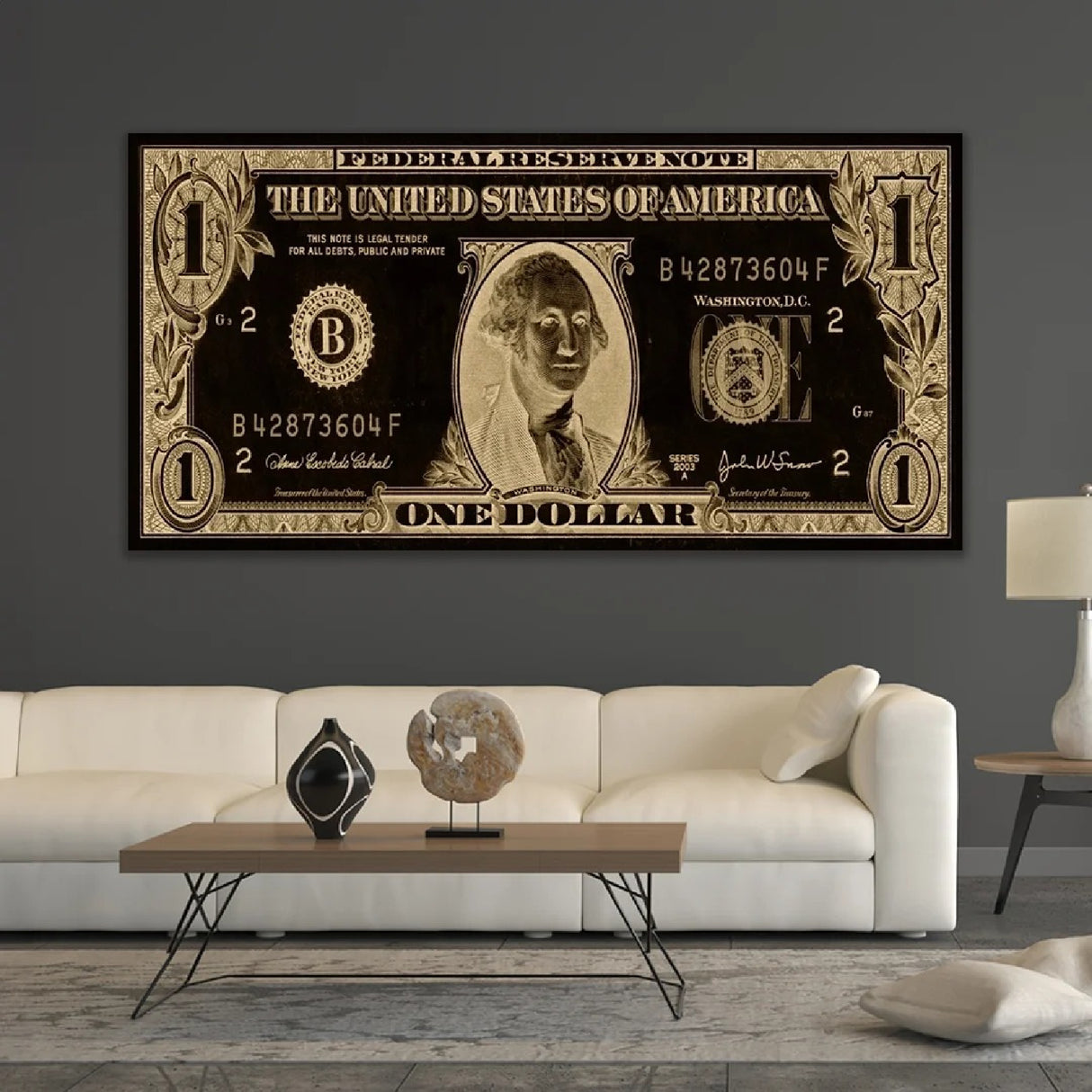 Money-Themed Wall Art | Oroa.com
