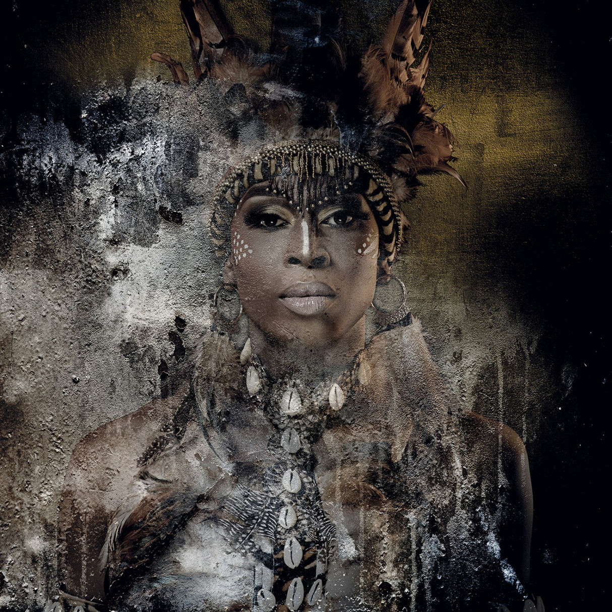 Tribal Headdressed Woman Photographic Art | Oroa.com