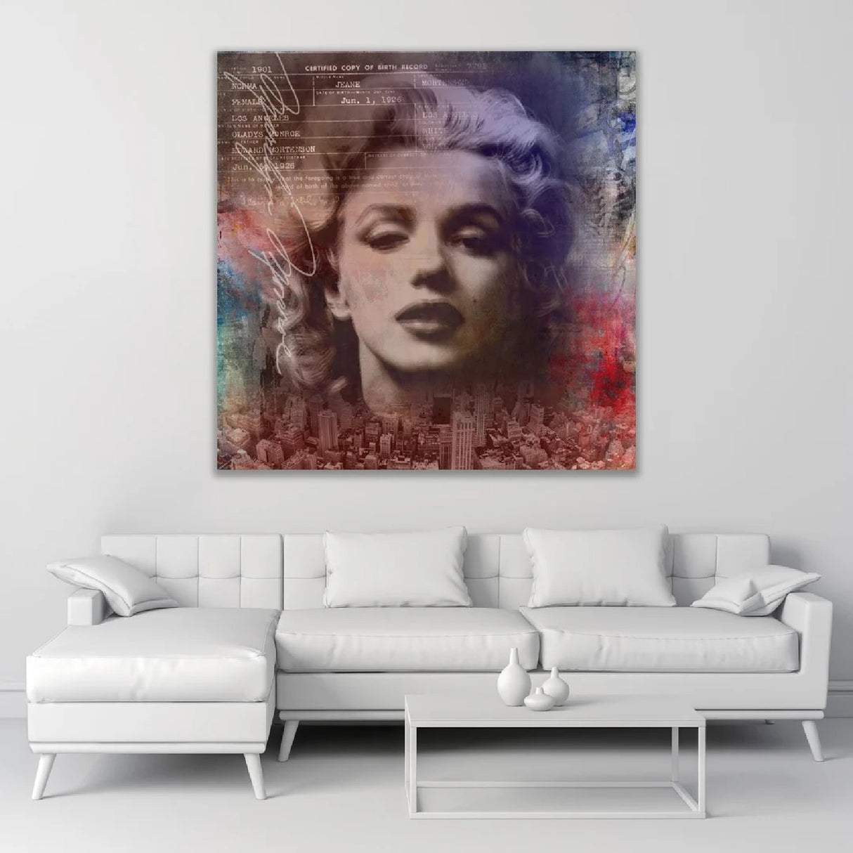 Colored Marilyn Monroe Photographic Art | Oroa.com