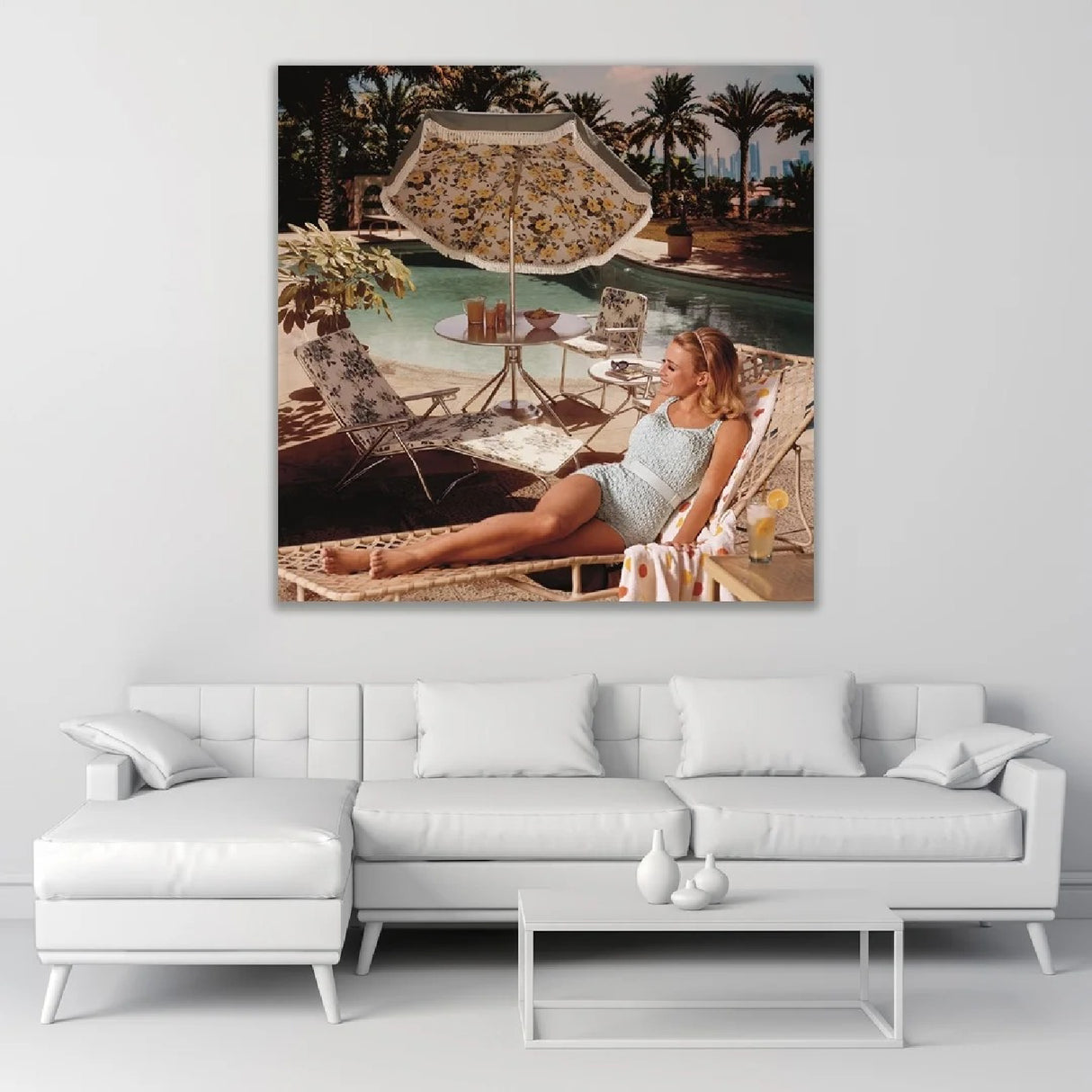 Lounging Poolside Photographic Art | Oroa.com