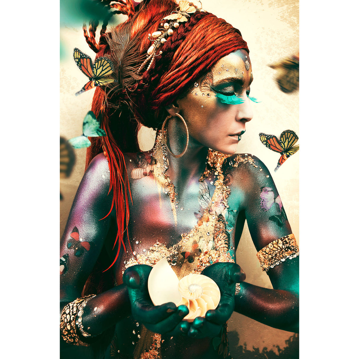 Iridescent Feminine Figure Photographic Art | Oroa.com