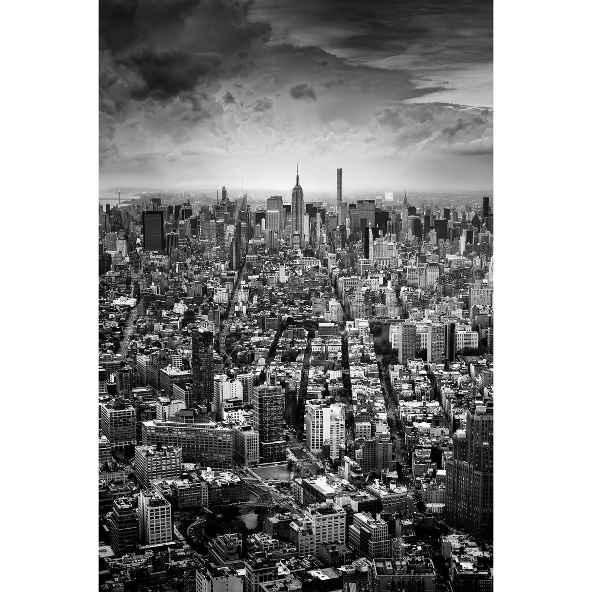 Monochromatic City View Photographic Art | Oroa.com