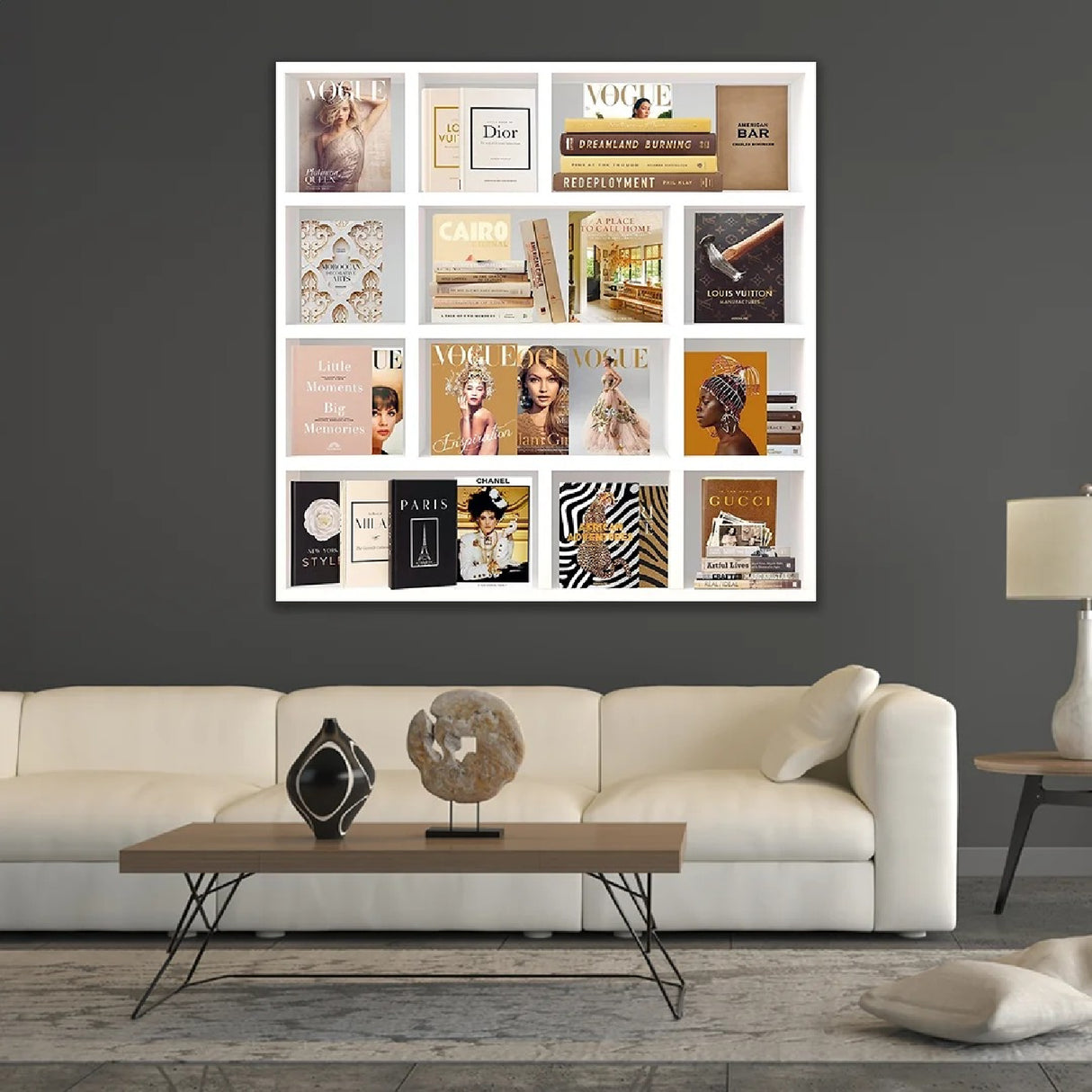 Neutral-Toned Collage Photographic Art | Oroa.com
