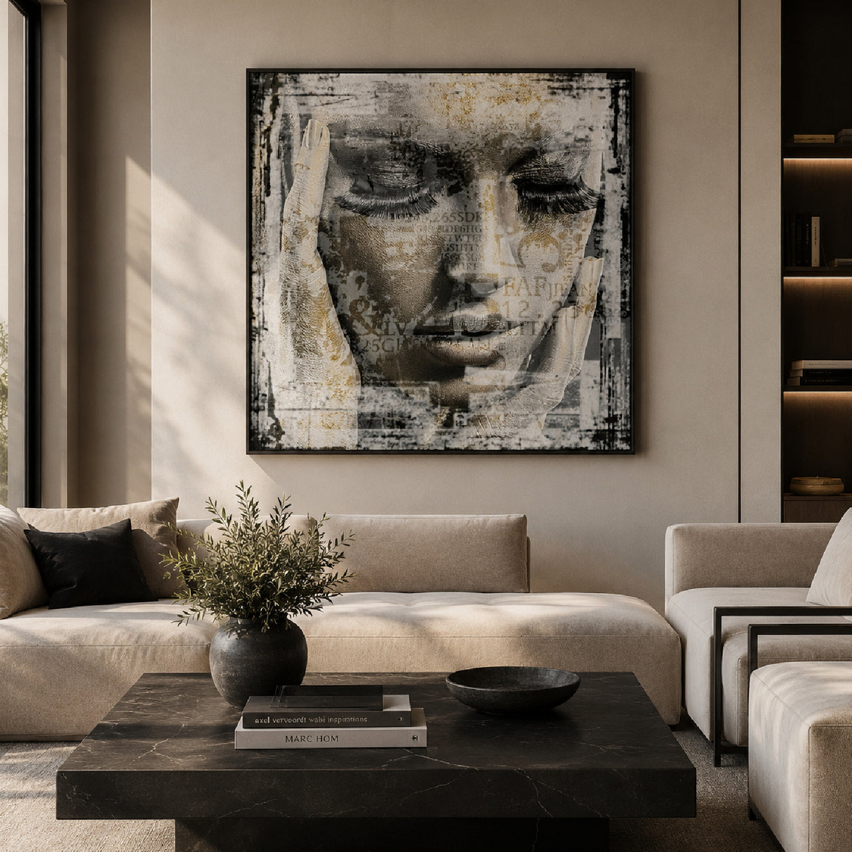 Hospitality furniture - Abstract Portrait Artwork - www.oroatrade.com | Oroa.com