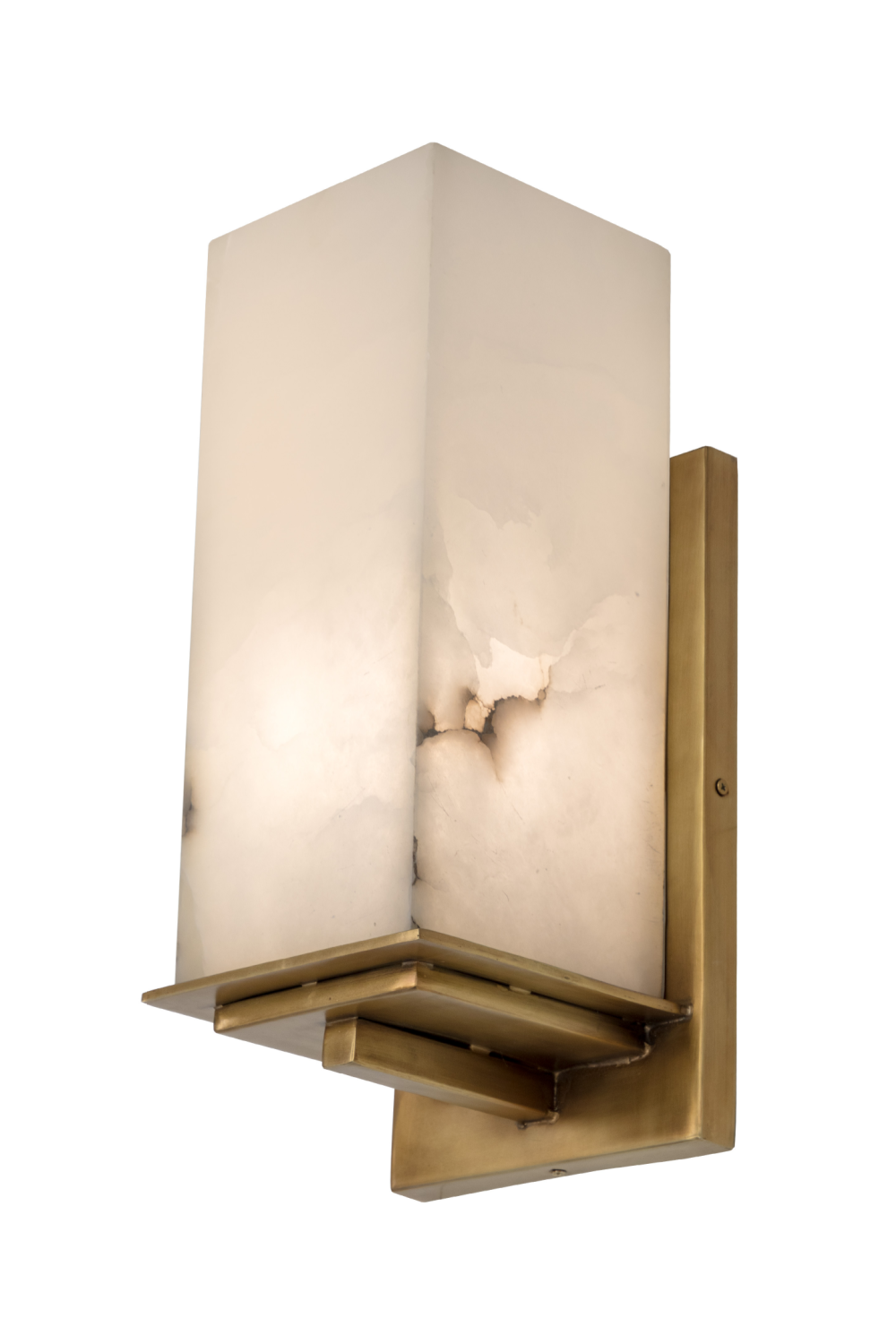 Modern European furniture - Alabaster Block Wall Lamp - www.oroa.com | Oroa.com
