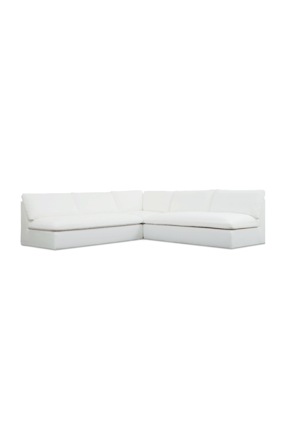 Modern European furniture - 3-Piece White Outdoor Modular Sofa - www.oroa.com | Oroa.com
