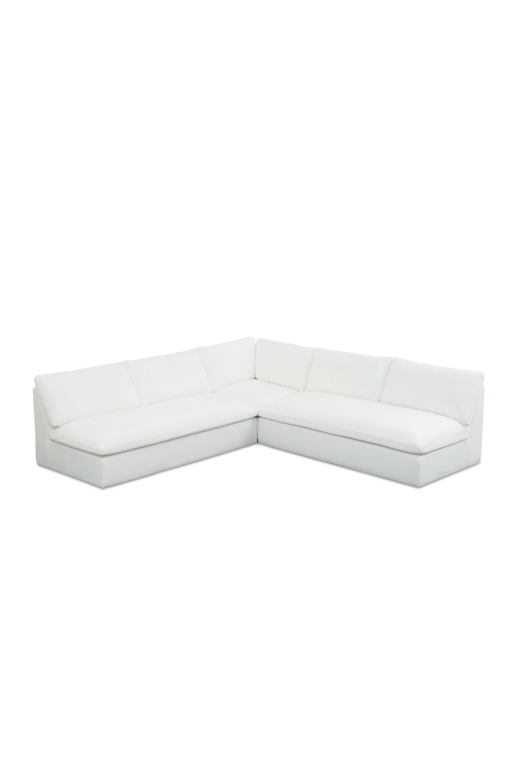 Modern European furniture - 3-Piece White Outdoor Modular Sofa - www.oroa.com | Oroa.com