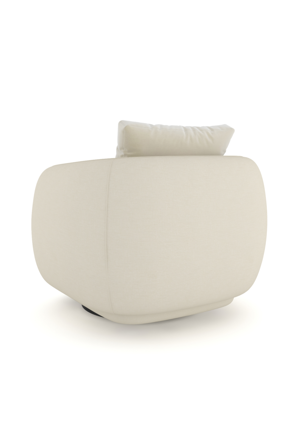 Ivory Linen Swivel Chair | Oroa.com