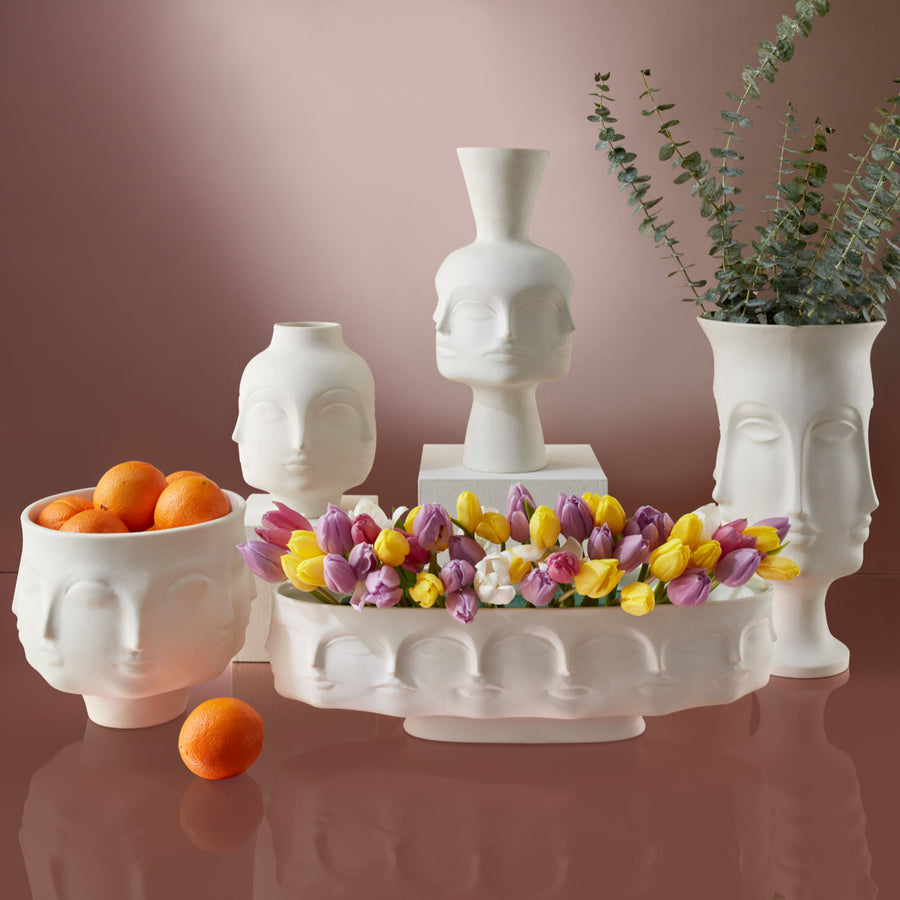 Unglazed Porcelain Long Bowl | Oroa.com
