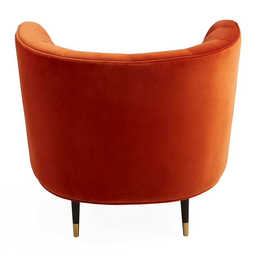 Curved Orange Club Chair | Oroa.com