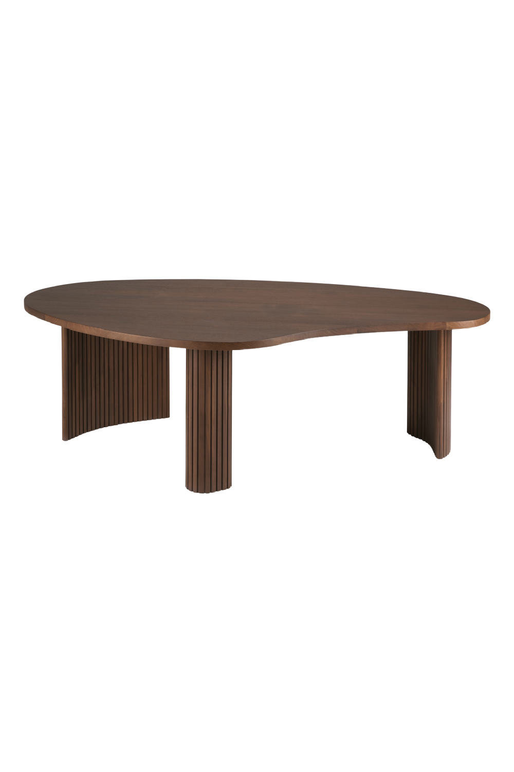 Teak Pebble-Shaped Coffee Table | Oroa.com