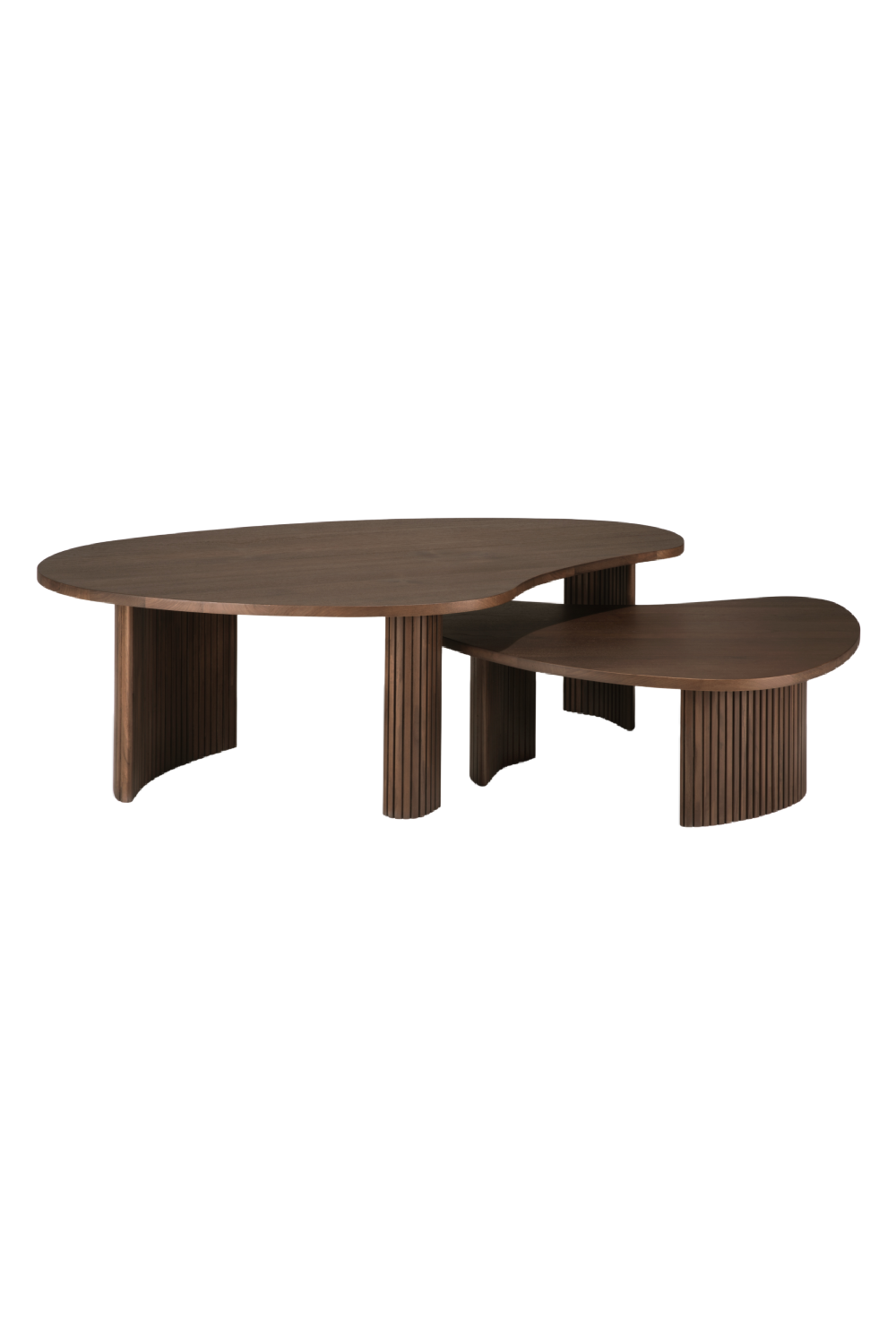 Teak Pebble-Shaped Coffee Table | Oroa.com
