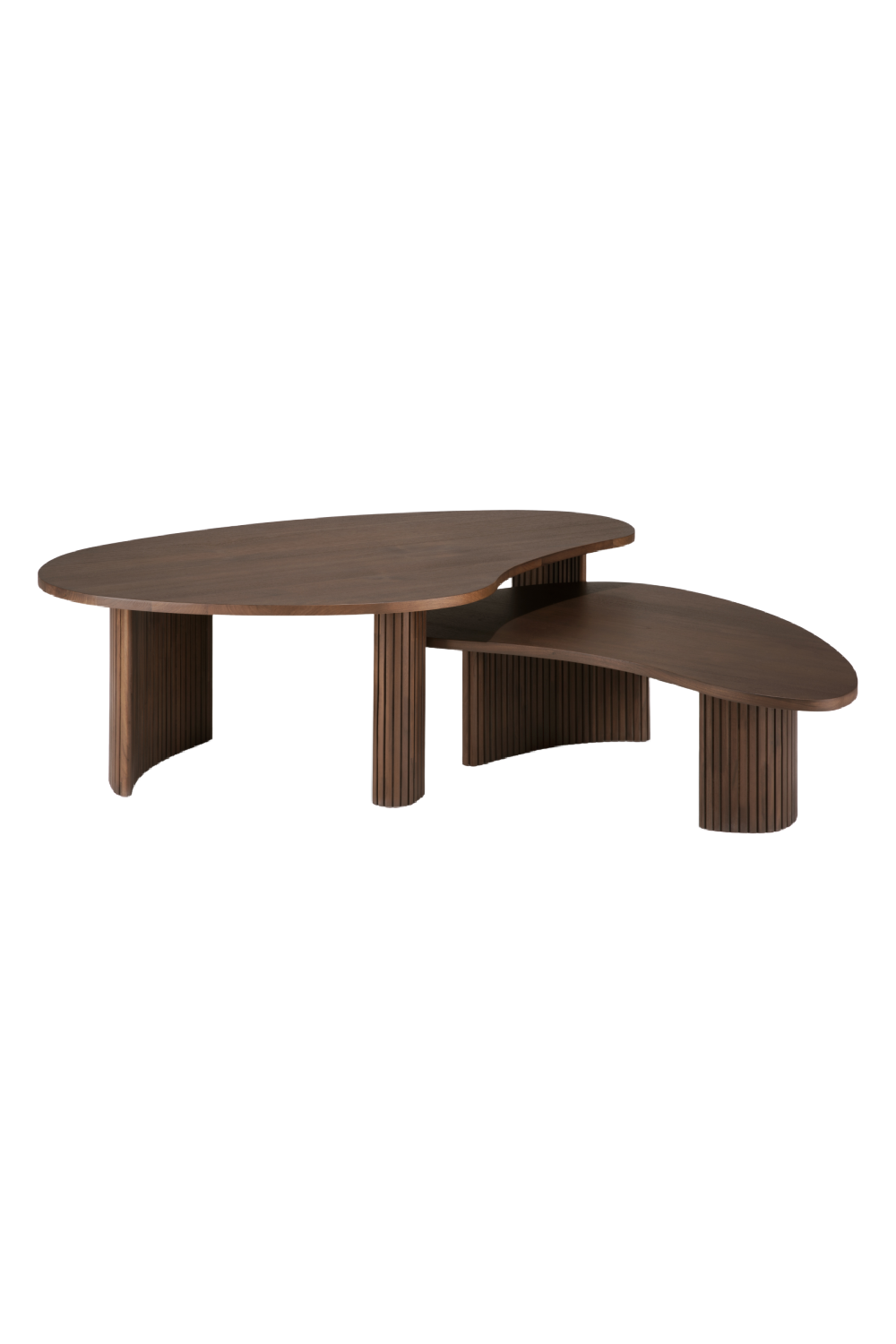 Teak Pebble-Shaped Coffee Table | Oroa.com