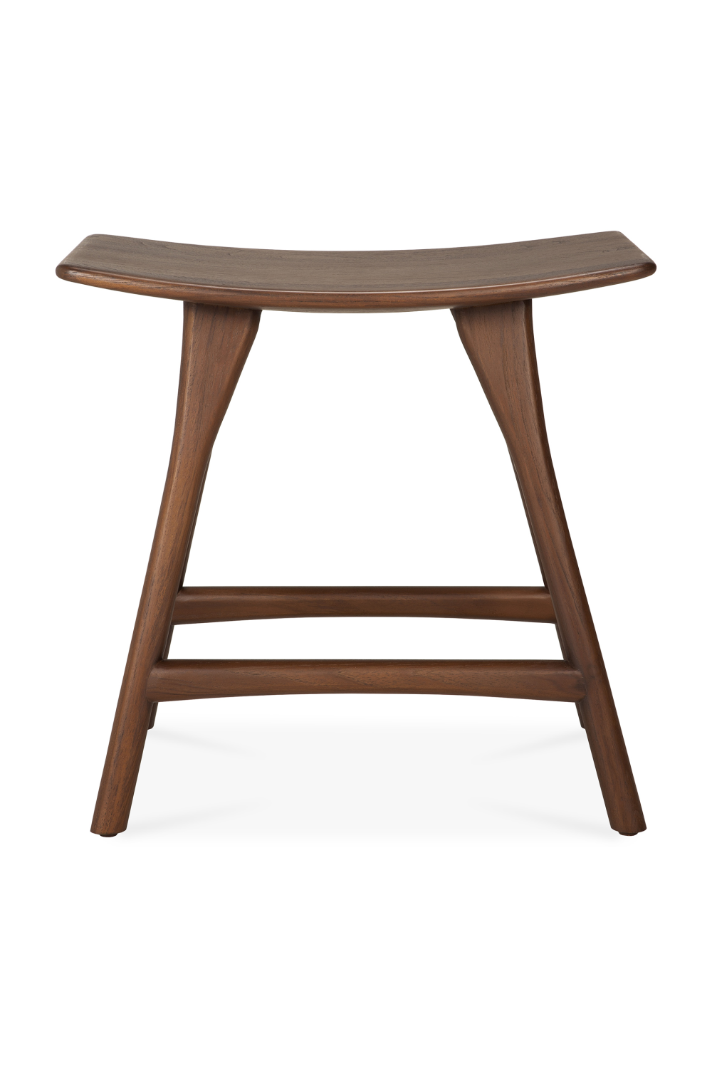 Varnished Teak Stool | Oroa.com