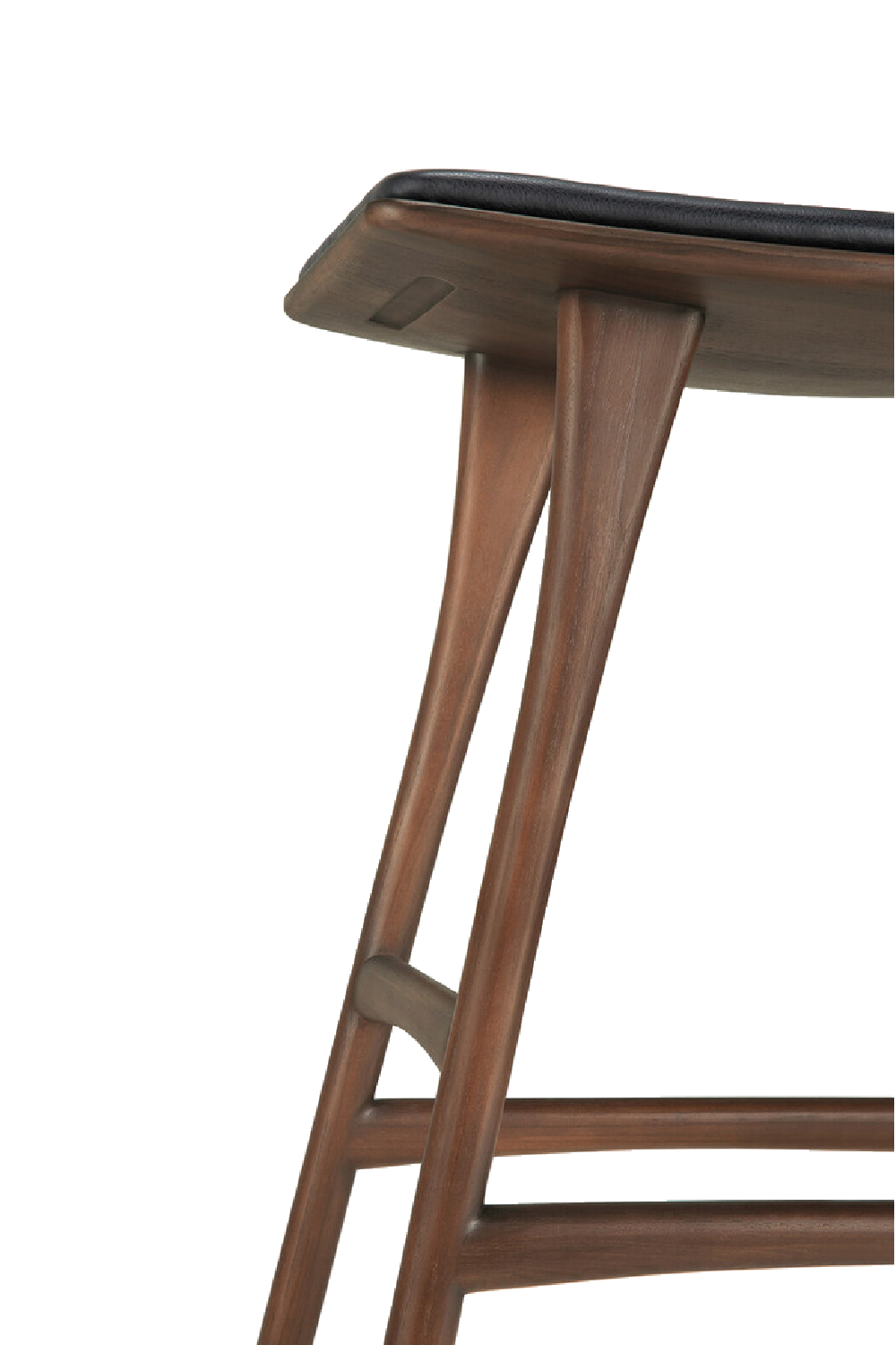 Varnished Teak Counter Stool | Oroa.com