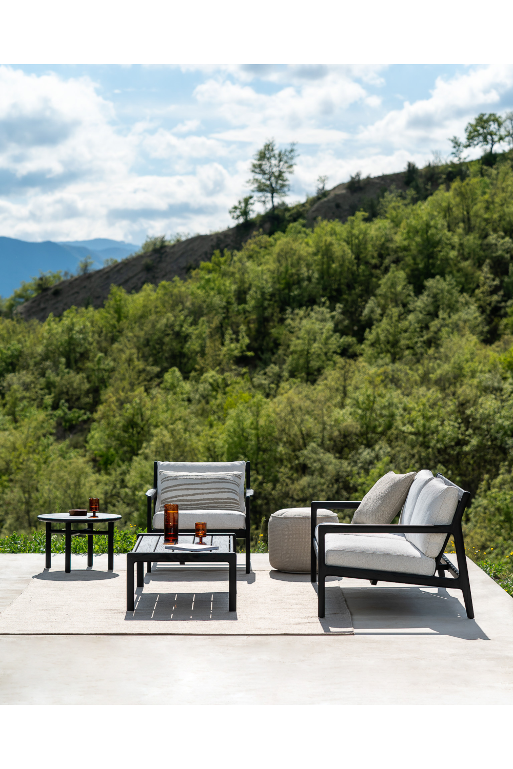 Black Teak Outdoor Sofa | Oroa.com