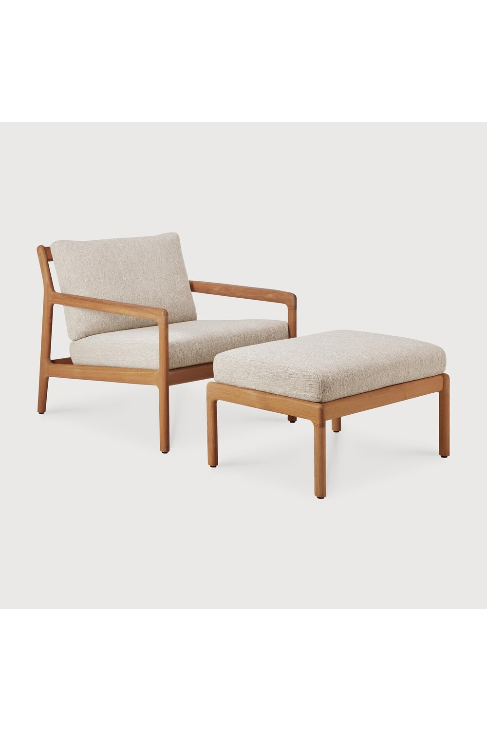Natural Teak Outdoor Ottoman | Oroa.com