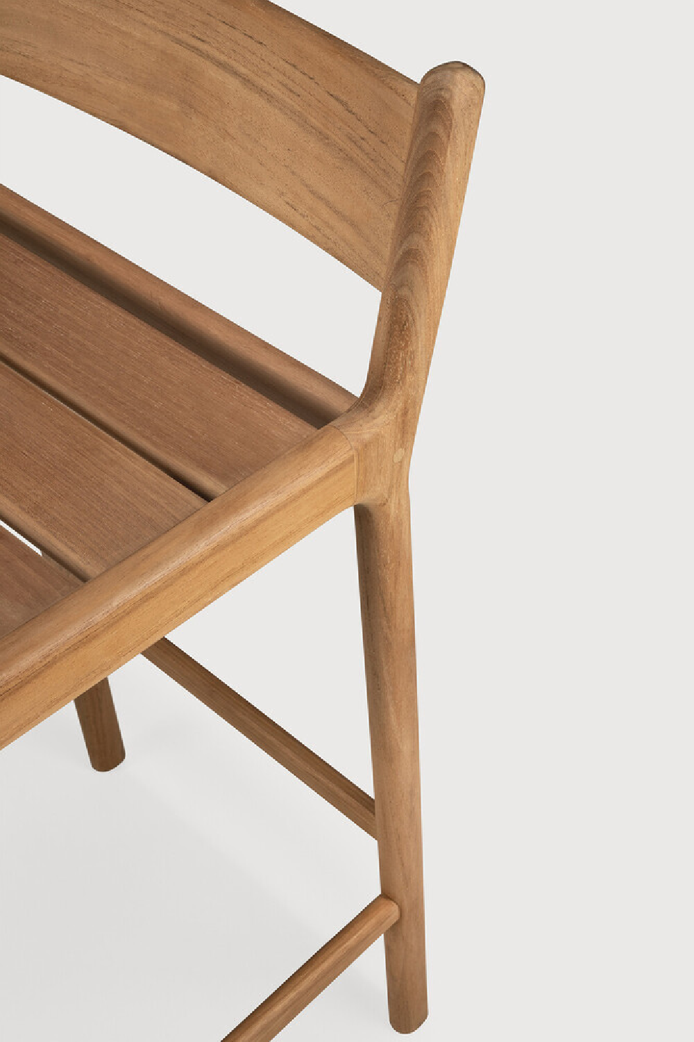 Natural Teak Outdoor Bar Stool | Oroa.com