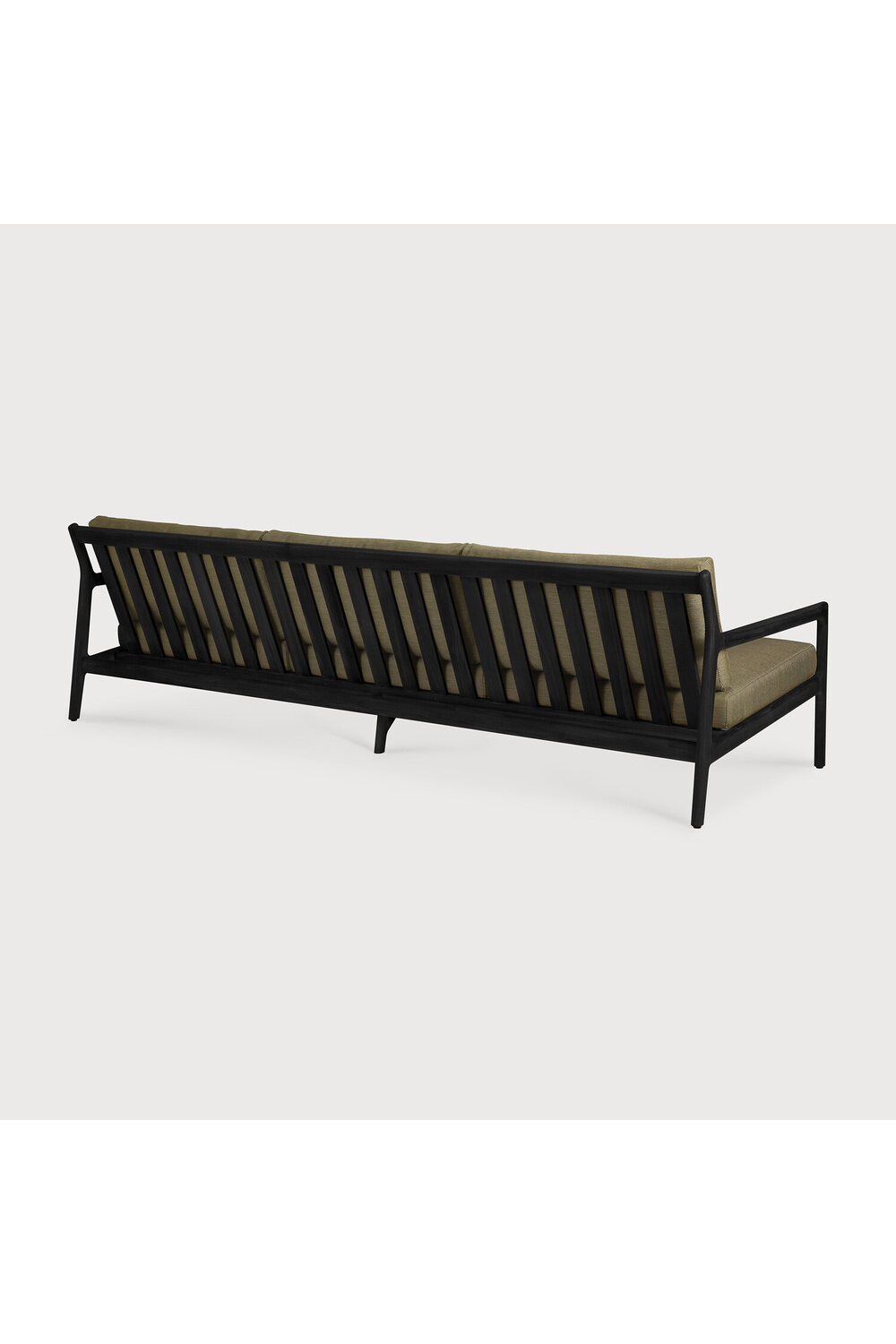 Black Teak 3+ Seater Outdoor Sofa | Oroa.com